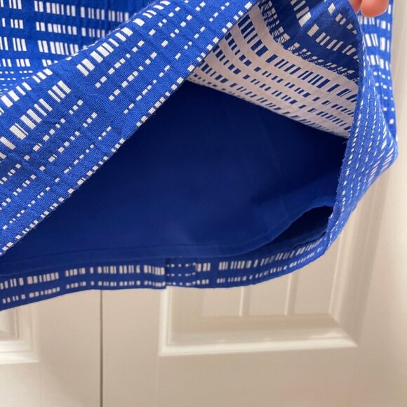 Banana Republic Cobalt Crosshatch Pencil Skirt Blue – Petite 2 - Picture 12 of 16